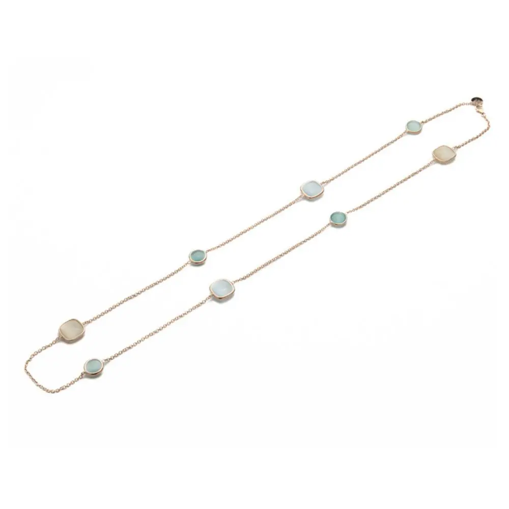 Madì Collana Marea con Otto Quarzi Idrotermali Multicolor