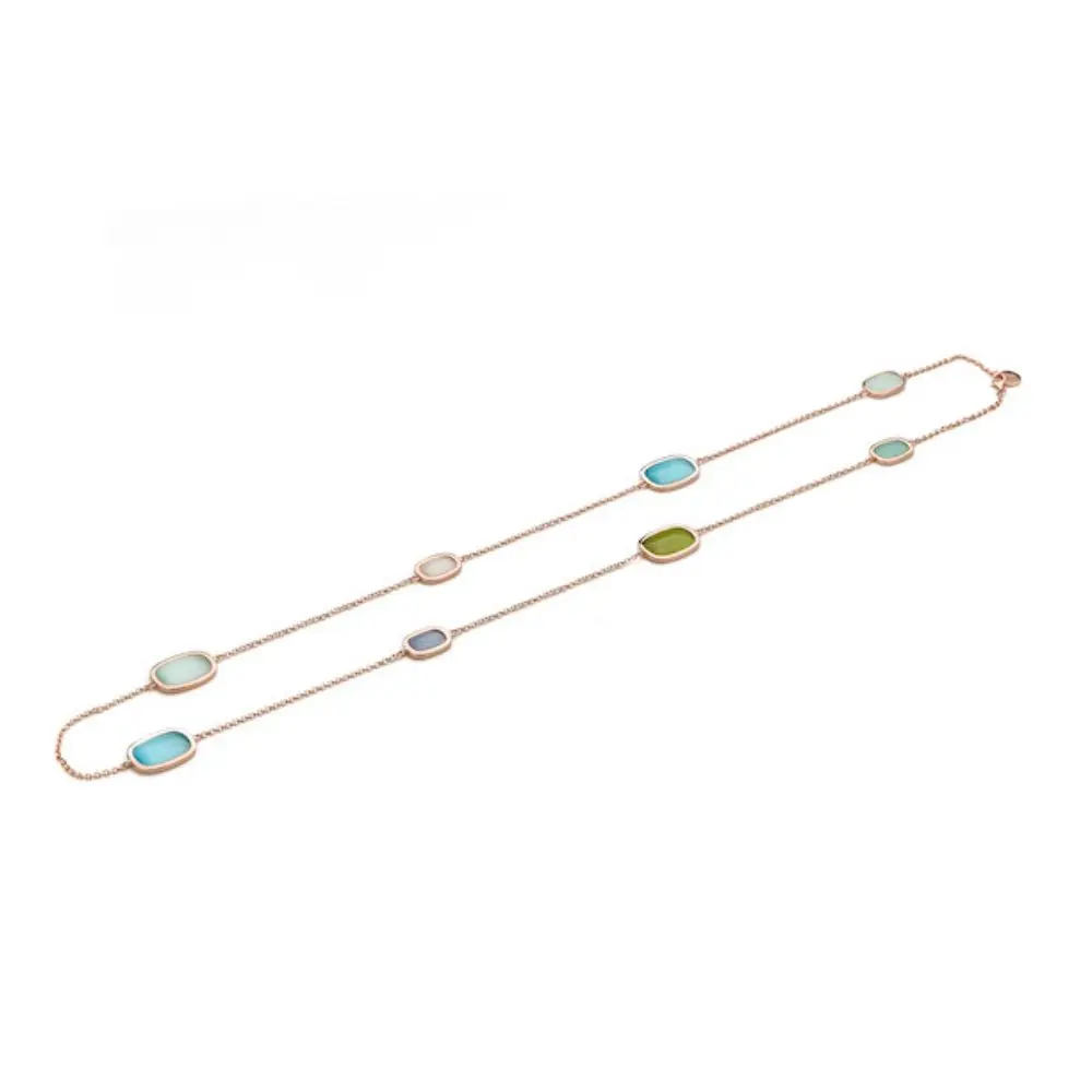 Madì Collana "Settanta" con Otto Quarzi Idrotermali Colorati